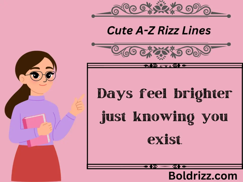 Cute A-Z Rizz Lines