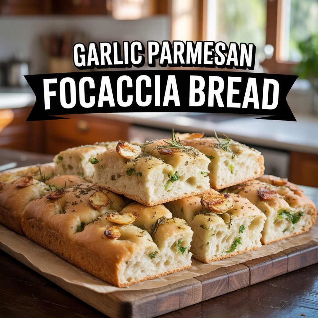 Read more about the article Garlic Parmesan Focaccia Bread: The Ultimate Homemade Delight 2025