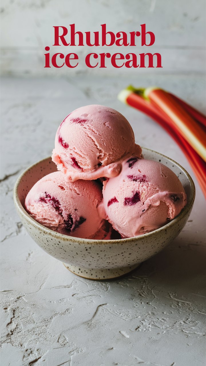 Read more about the article Rhubarb Ice Cream: The Deliciously Irresistible Dessert 2025