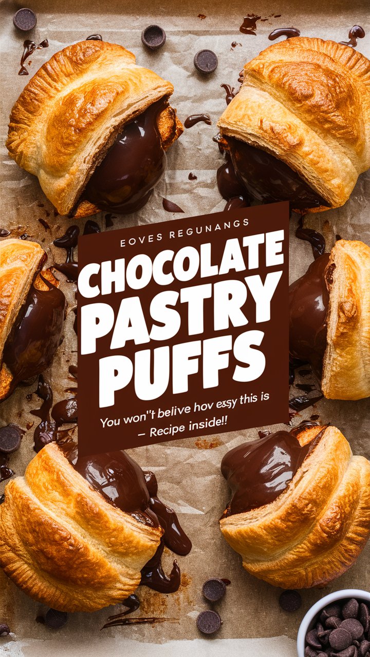 🍫 Chocolate Puff Pastry Recipe – Flaky, Buttery & Irresistible 2025