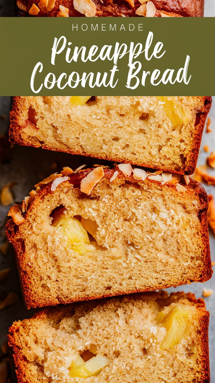 Pineapple & Coconut Loaf – Moist, Tropical, and Irresistible