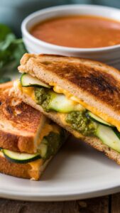 Read more about the article Three Cheese Pesto Avocado Grilled Cheese Sandwich (The Ultimate Gourmet Comfort Food)