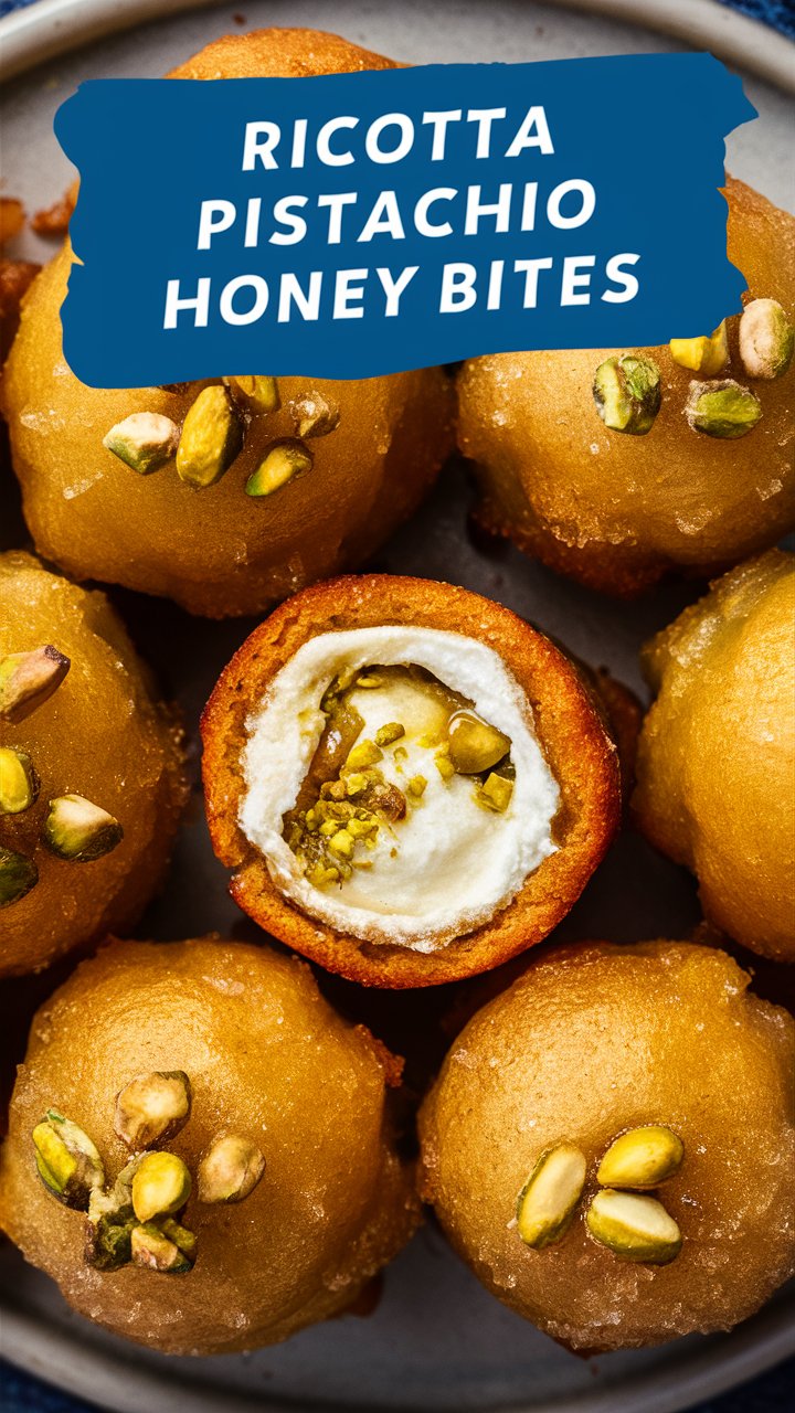 Read more about the article Ricotta Pistachio Honey Bites: A Decadent Mediterranean-Inspired Treat