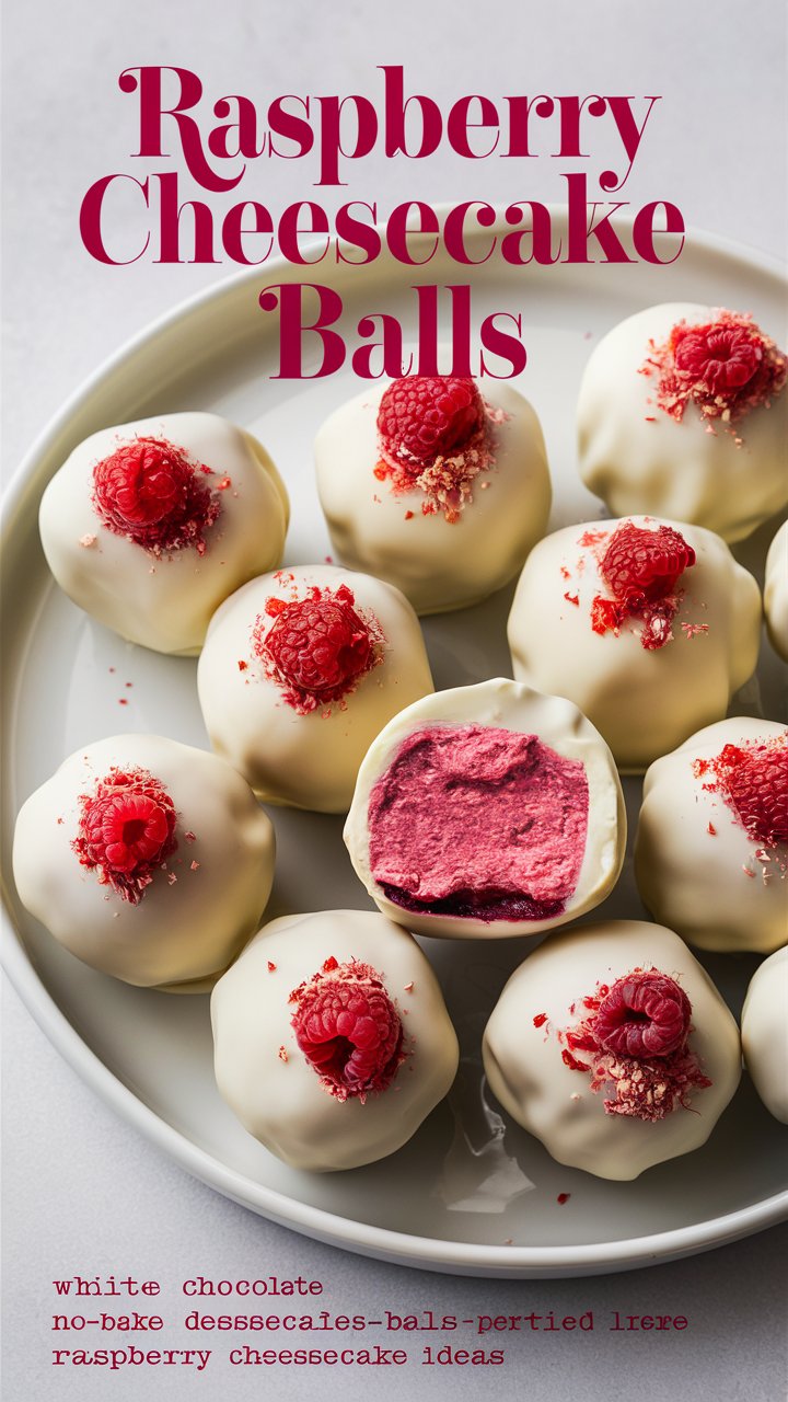 Read more about the article Raspberry Cheesecake Balls: A No-Bake Dessert