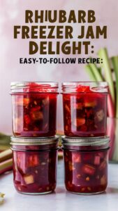 Read more about the article Rhubarb Freezer Jam Delight