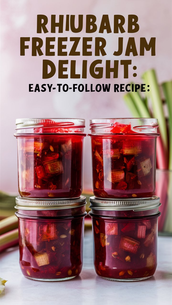 Read more about the article Rhubarb Freezer Jam Delight