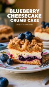 Read more about the article Irresistible Blueberry Cream Cheese Crumb Cake Delight 2025