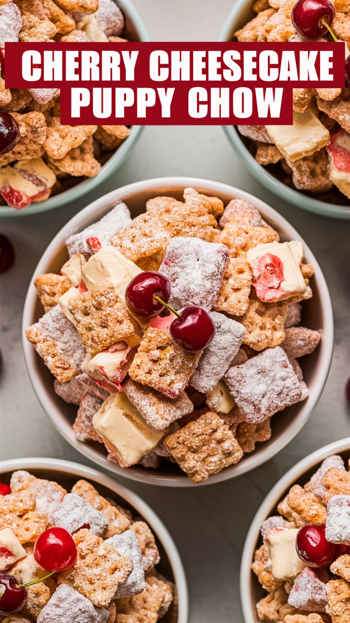 Cherry Cheesecake Puppy Chow: The Ultimate No-Bake Dessert Mix 2025