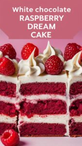 Read more about the article Irresistible White Chocolate Raspberry Dream Cake 2025
