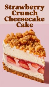 Read more about the article Irresistible Strawberry Crunch Cheesecake Cake (The Ultimate Layered Dessert Recipe) 2025